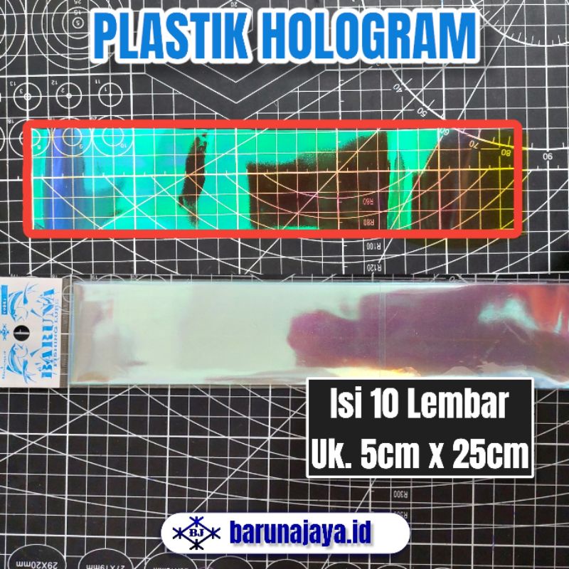 BARUNA - 10Pcs Plastik Hologram Untuk Umpan Tiruan Umpan Sabiki Kotrekan