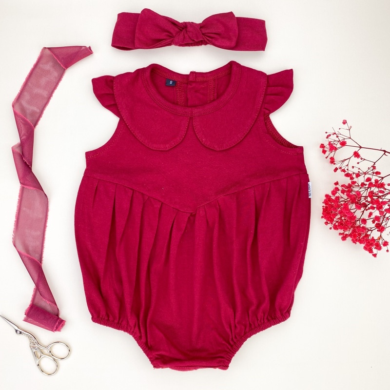Jumper Bayi Perempuan Bonus Bandana