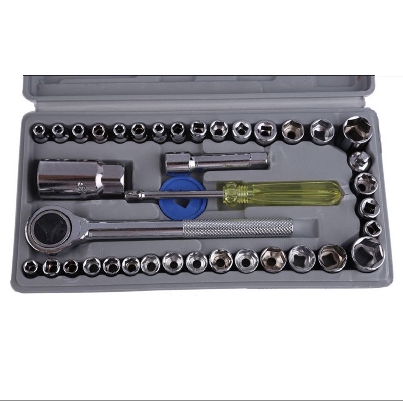 Kunci Pas 40 pcs Multipurpose Combination Socket Set 1/4