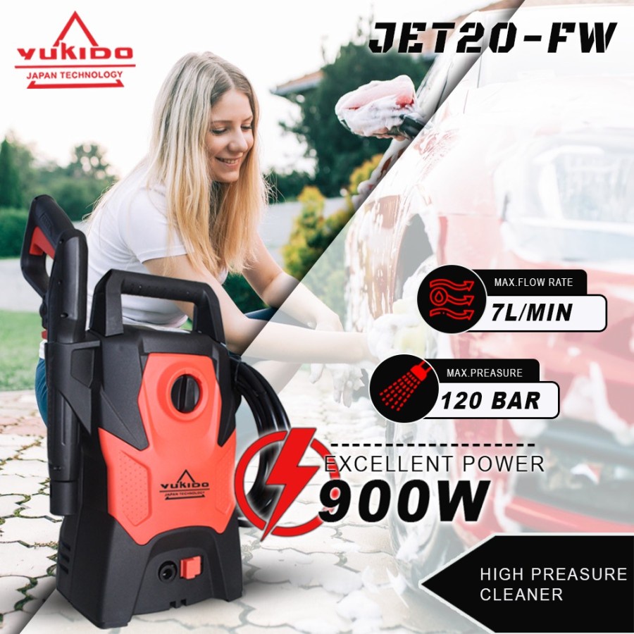 Mesin Steam Jet Cleaner High Pressure YUKIDO TECHNOLOGY Mesin Alat Cuci Steam Mobil dan Motor