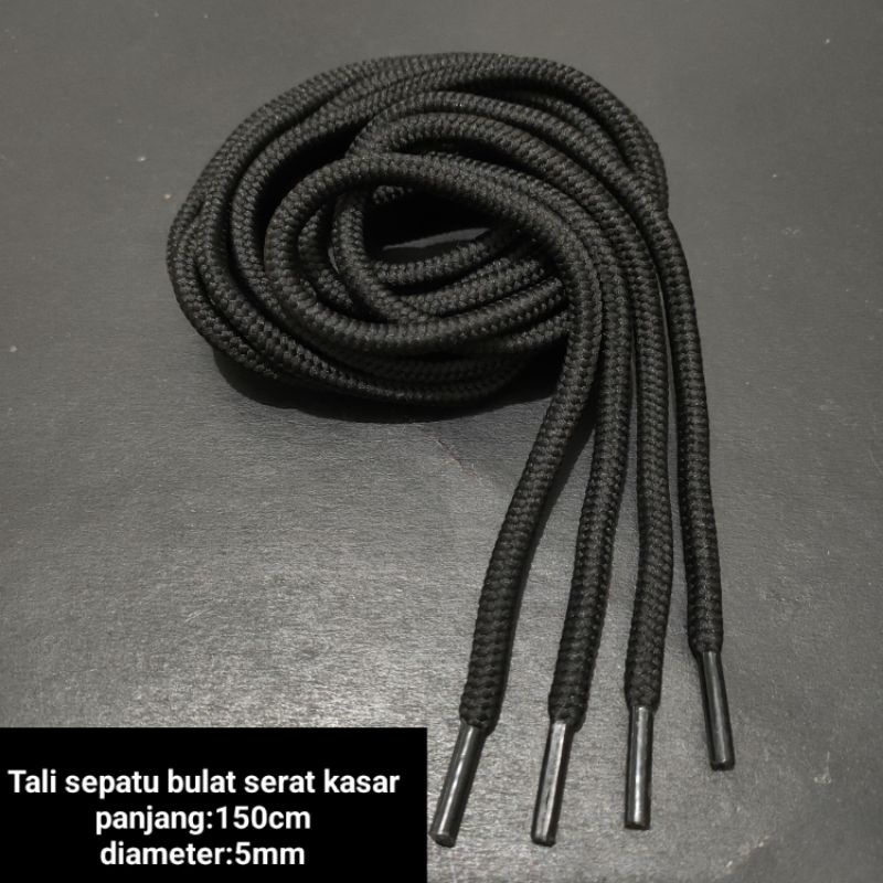 Tali sepatu bulat polyester.