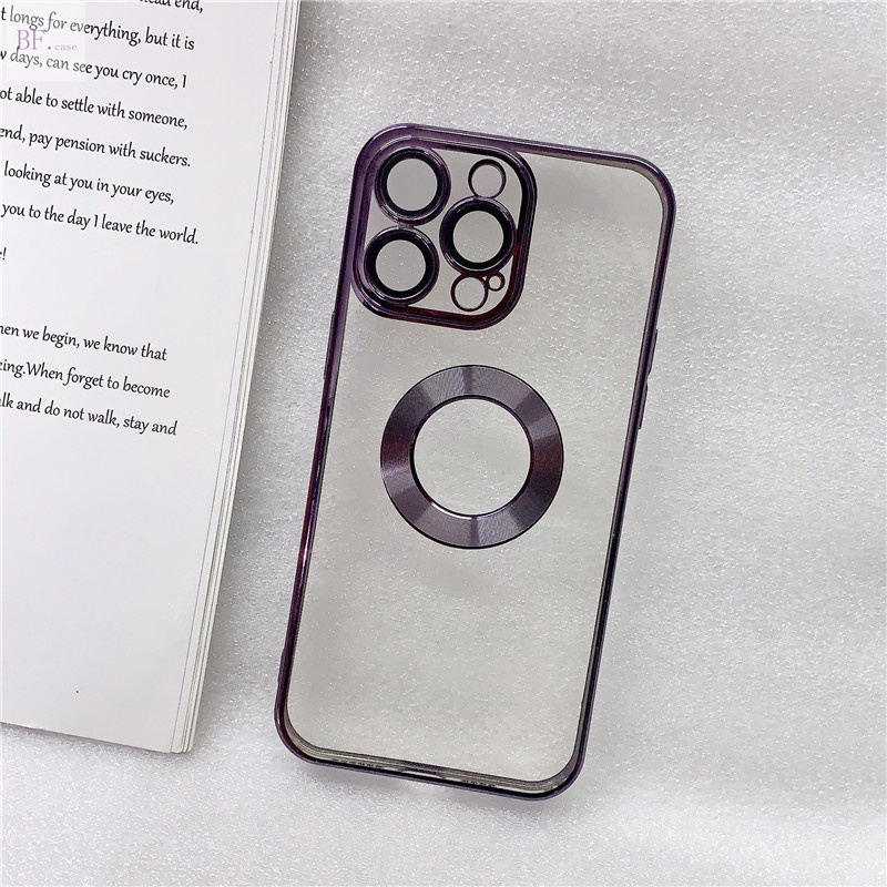 Soft Case Pelindung Lensa Model Hollow out Untuk Iphone 11 12 13 Pro Max X XSMAX XR