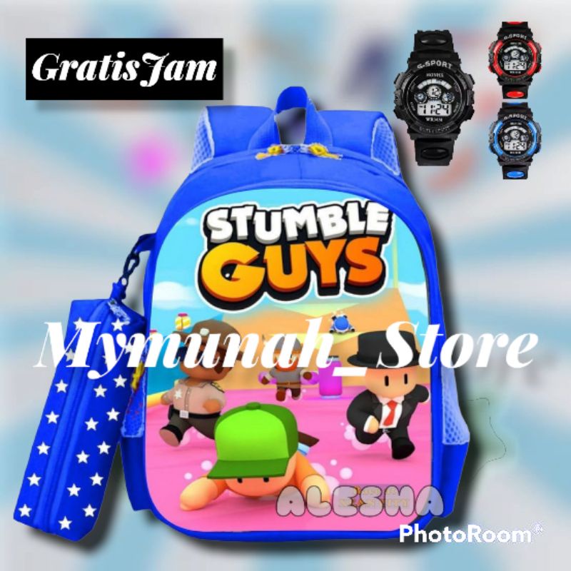 PREMIUM Tas Sekolah Anak Laki-laki Karakter STUMBLE GUYS Murah