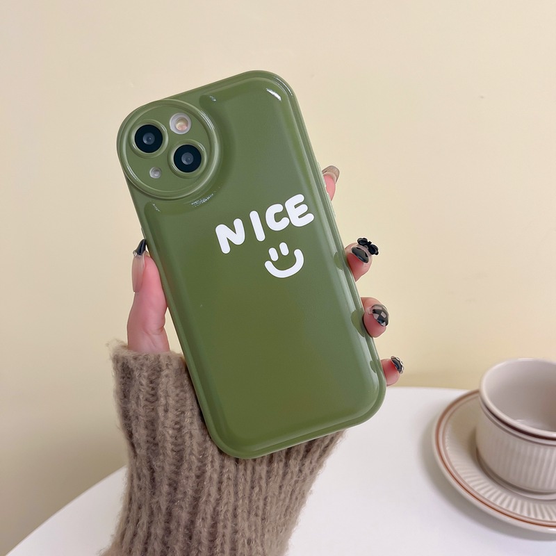 Soft Case Desain Smile Air Cushion Untuk OPPO A57 A5 A9 A53 A33 A31 A7 A5S A12 A11K F9 Pro A15S A35 A32 A33 F11 A3S VIVO V23 S1 Y11 Y20 Y30 Y15S Y20i Y19 Y20 Y30i Y12