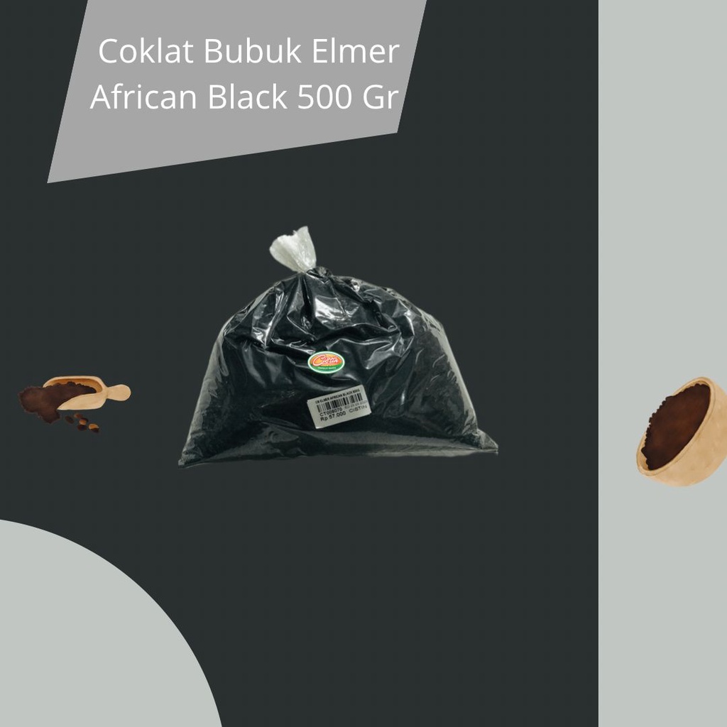 

Elmer African Black repack 500g (Coklat Bubuk)