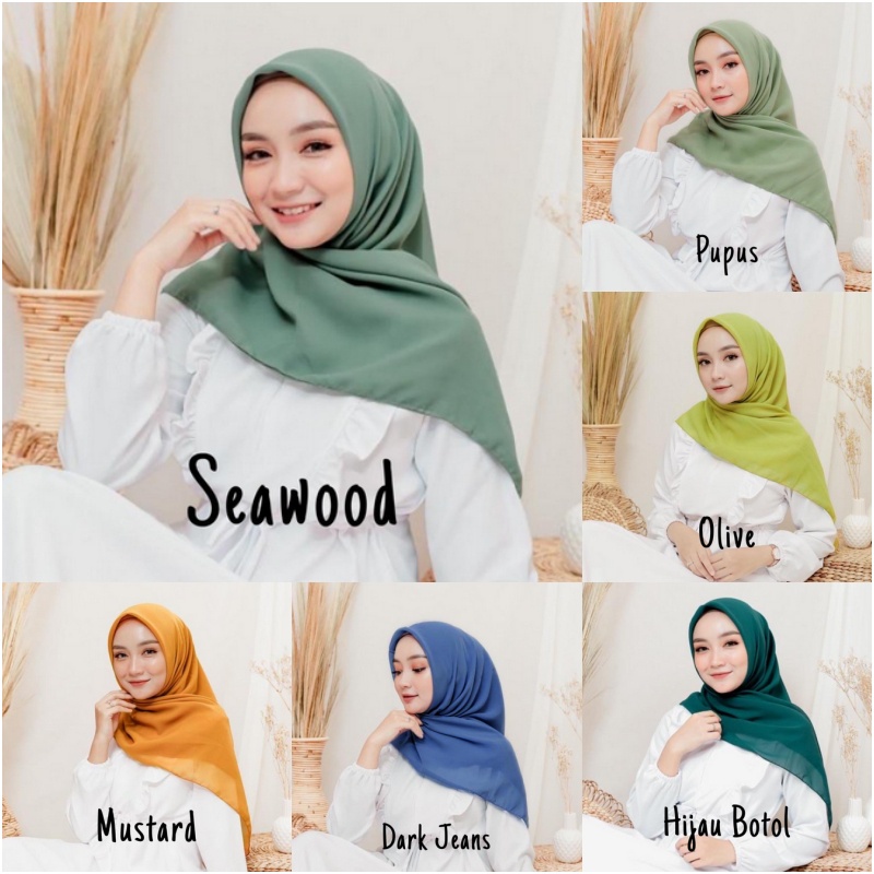 (PROMO) HIJAB BELLA SQUARE JAHIT NECI RAPIH JILBAB SEGI EMPAT BELA SQUARE POLYCOTTON / KERUDUNG SEGI EMPAT-8