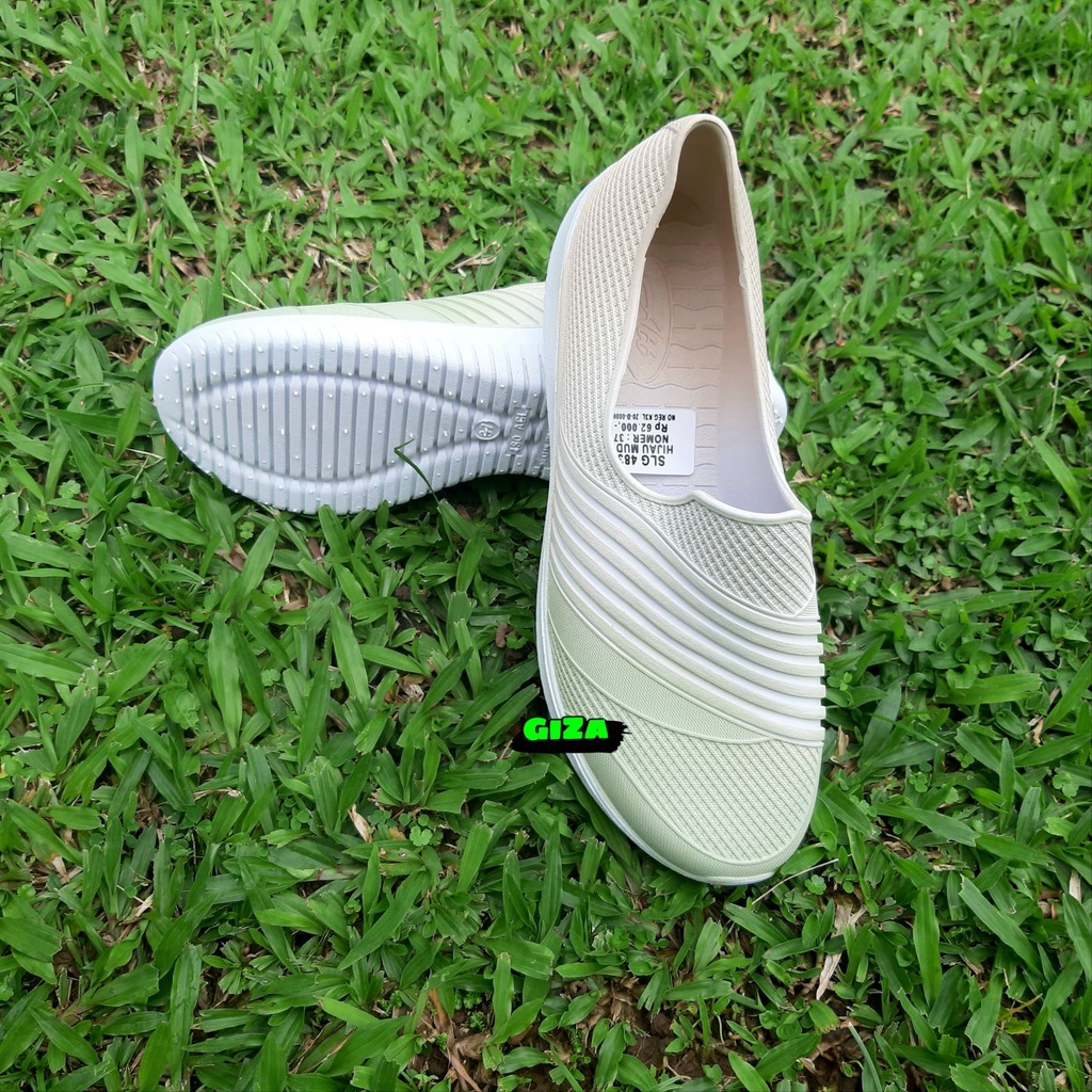 Sepatu Wanita Slip On Bahan Karet Elastis Pro ATT SLG Gradasi