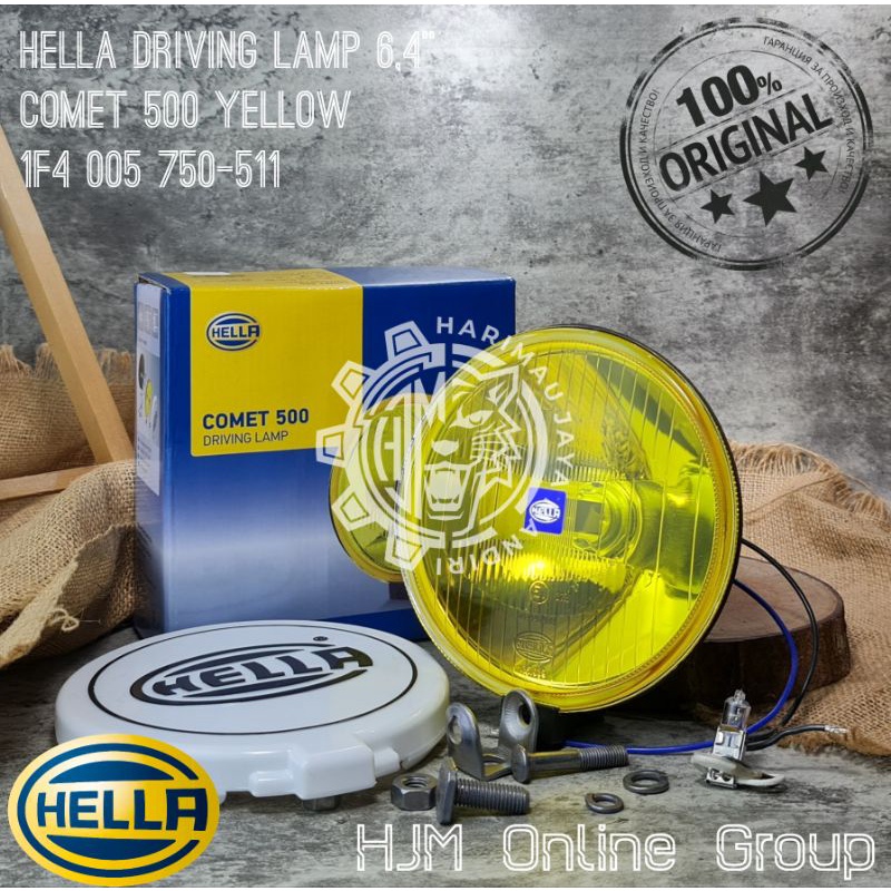 LAMPU SOROT - TEMBAK KABUT - DRIVING FOG LAMP HELLA COMET 500 YELLOW / KUNING