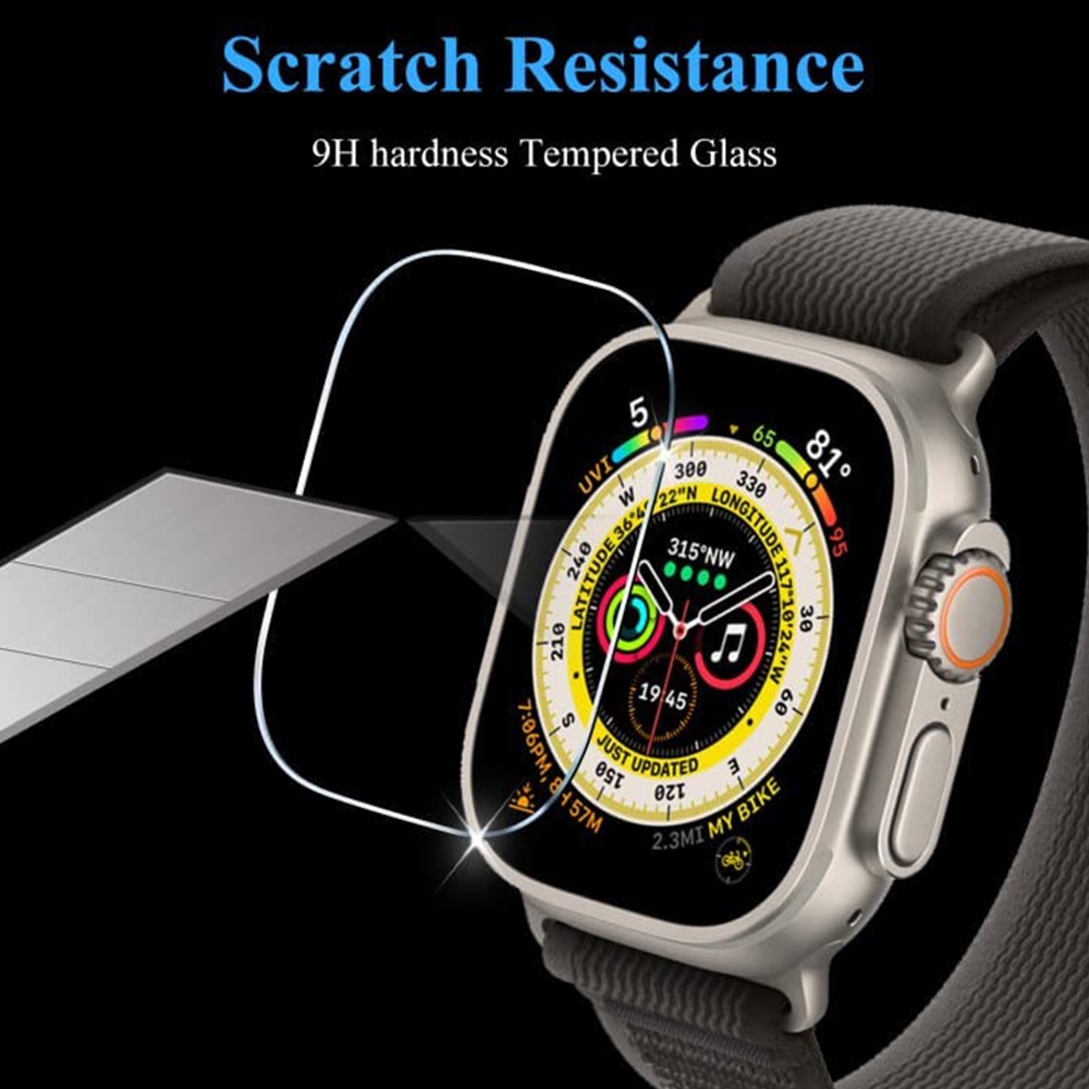 Pelindung Layar Tempered Glass Anti Gores 49mm Untuk Apple Watch 8 Pro 49mm