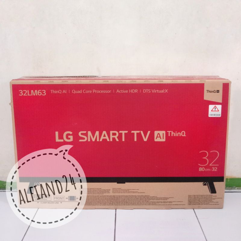 TV Led 32 Inch LG Smart TV Digital Thinq Al - 32LM63