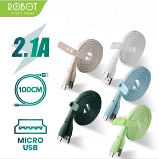 ROBOT RGM100 KABEL DATA MICRO USB FAST CHARGING 2.1A 100CM