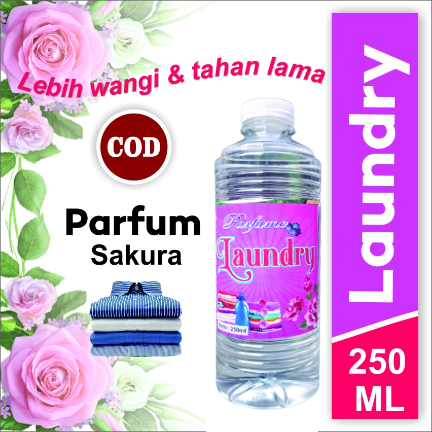 COD... Parfum Laundry Varian Aroma Sakura Netto : 250ml ( Wangi Tahan Lama )