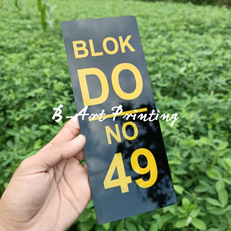 TERLARIS DAN MURAH!! Nomor Rumah Acrylic Akrilik Potrait CUSTOM