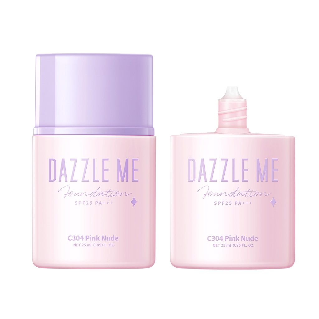 Dazzle Me Day By Day Foundation | Full Coverage Oil Control Long Lasting Makeup SPF 25 PA+++ BPOM