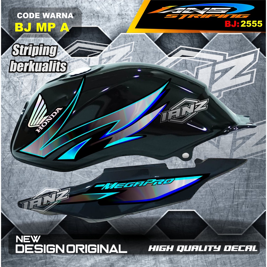 STRIPING CUSTOM MEGAPRO PRIMUS VARIASI HOLOGRAM / STRIPING CUSTOM MEGAPRO / STIKER LIS STRIPING MP TERMURAH