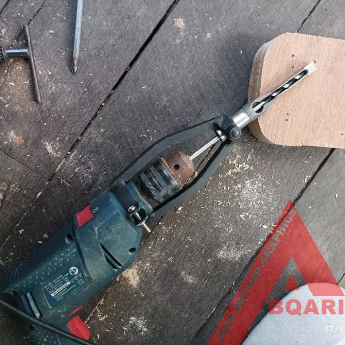 Mesin Mortise Alat Pembuat Lubang Kunci / Bobok Kayu / Mortising Jig