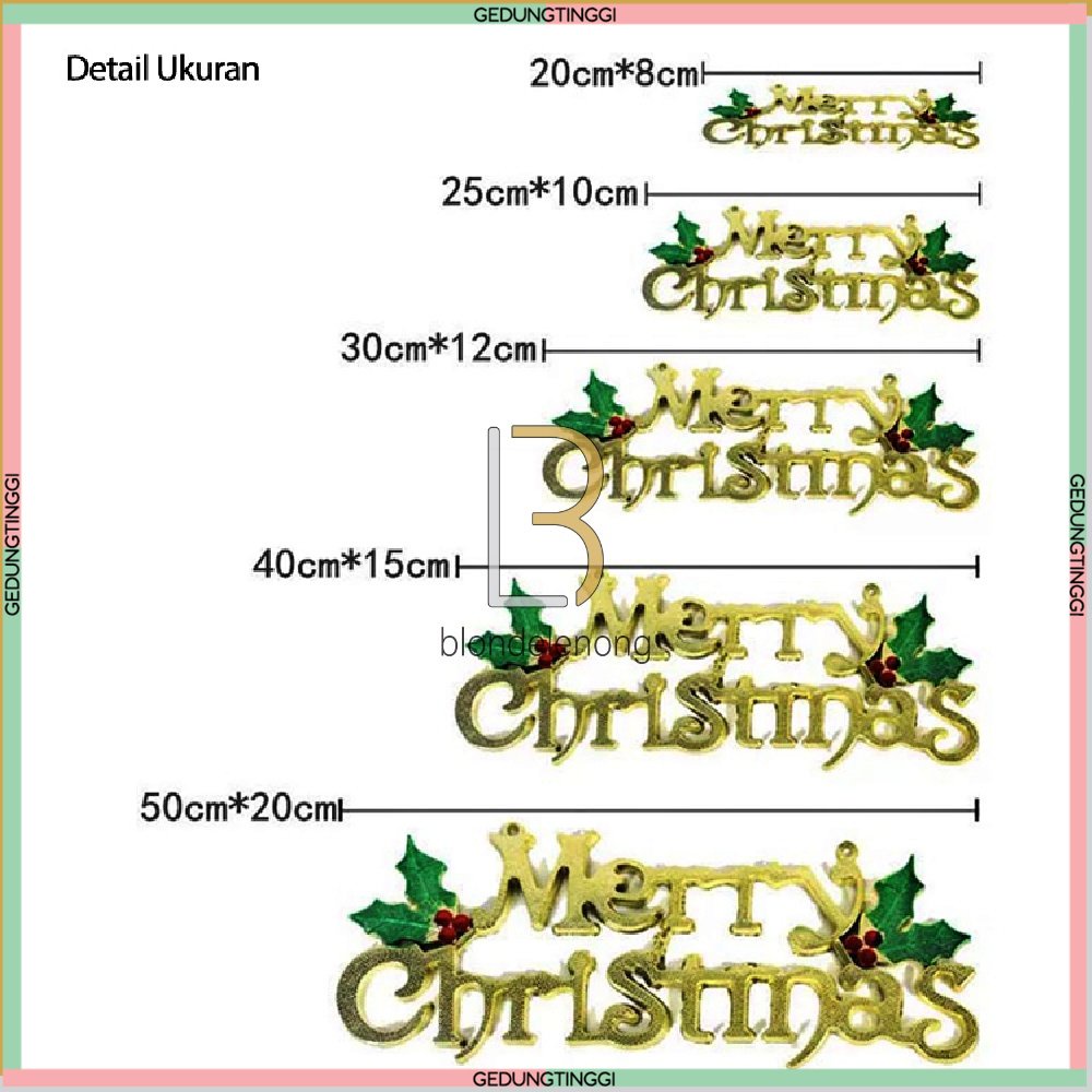 Cake Topper Toper Top Dekorasi Dekor Hiasan Aksesoris Asesoris Asesories Tulisan Parcel Parsel Hampers Kotak Gift Box Dus Kardus Kado Tas Toples Tag Kue Kering Cookies Kukis Brownies Pudding Cokelat Bunga Pohon Natal Merry Christmas Xmas Paket Unik Mini