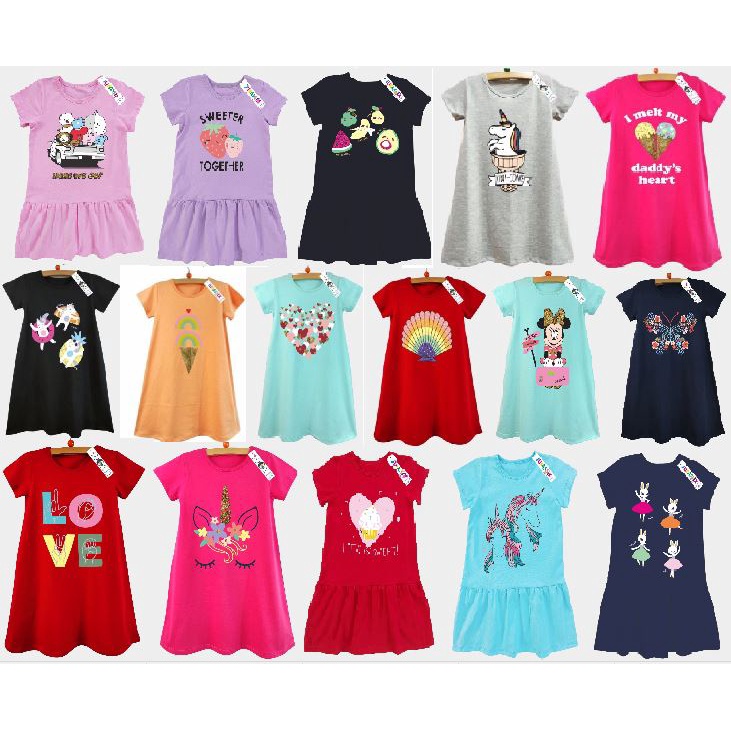 DRESS ANAK PEREMPUAN JURASIX 5 6 7 8 TAHUN