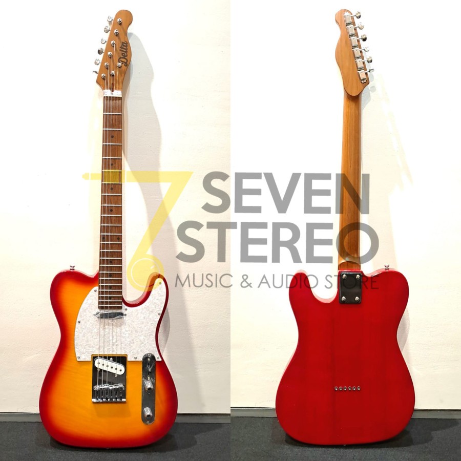 Delta DT500 TS Sunburst Telecaster Model Roasted Maple Neck Guitar