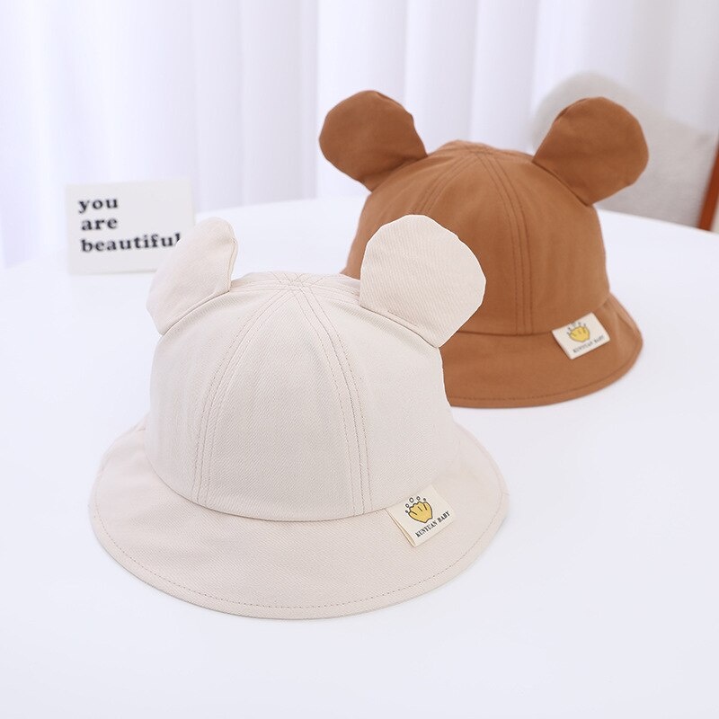 COD- Topi Bucket Hat anak anak unisex usia 1-5 tahun / topi premium lucu MOTIF POLOS bucket hat / topi lucu impor ala korea