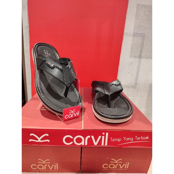 Carvil Shoes Lenox - 01 Sandal Jepit Casual Pria / Sendal Cowok murah
