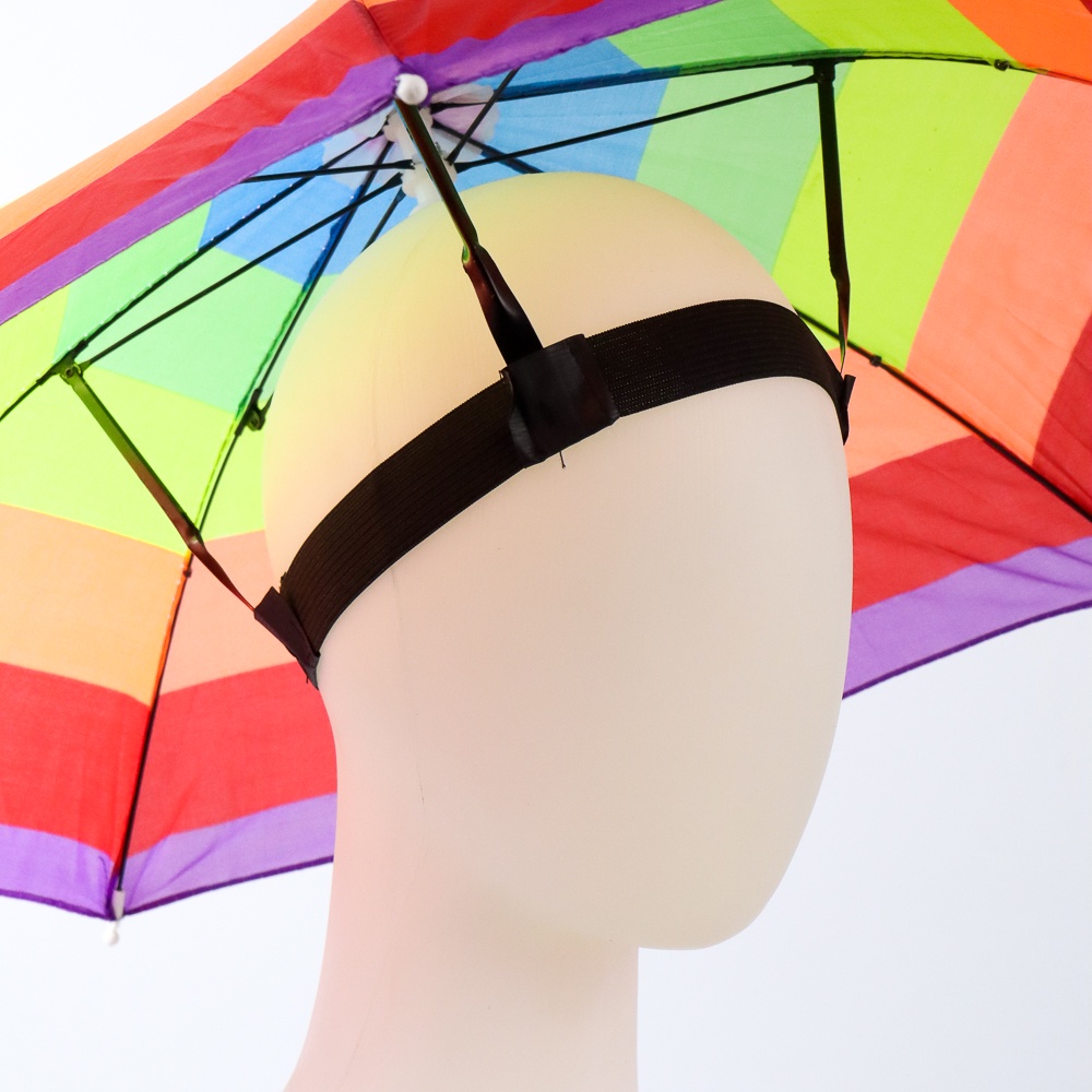 [COD] Topi Payung anti ribet Umbrella Hat - W655 - Multi-Color