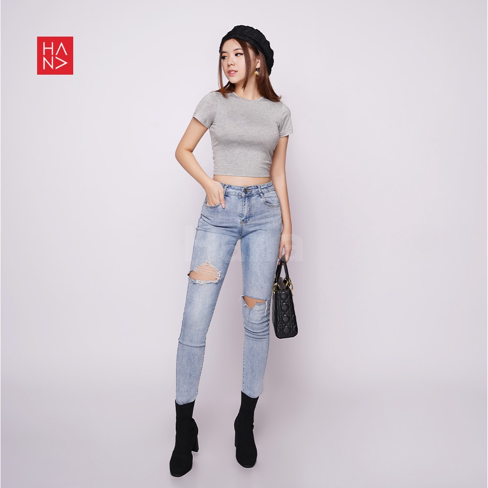 HanaFashion JKT - Naoi Backless Crop Top Korean Style - TS480