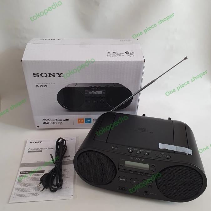 [Promo] Sony Zs-Ps50 Portable Sony Boombox Cd Player Usb Zs-Ps50 Original