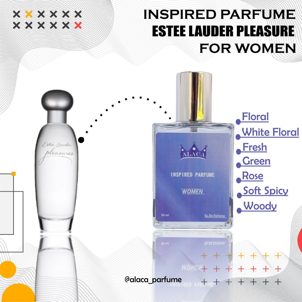 Parfum Farfum Minyak Wangi Cewek Wanita Perempuan Estee Lauder Pleasure Cewek - Alaca Inspired Parfu
