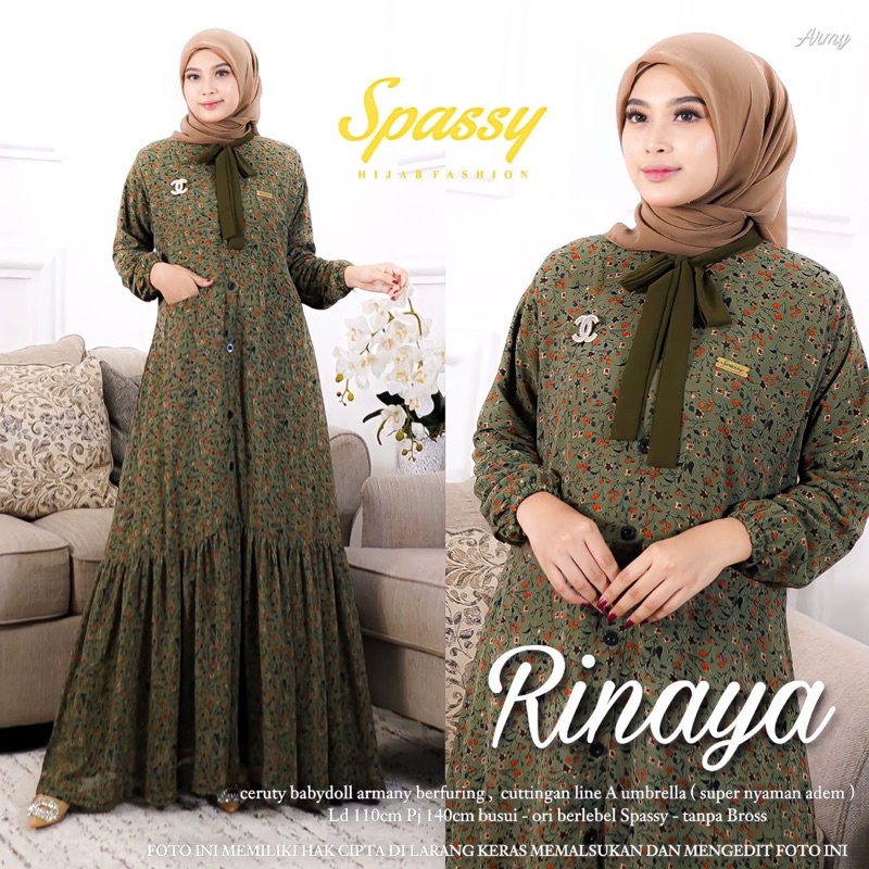 RINAYA MAXY / GAMIS WANITA / ORI BY SPASSY