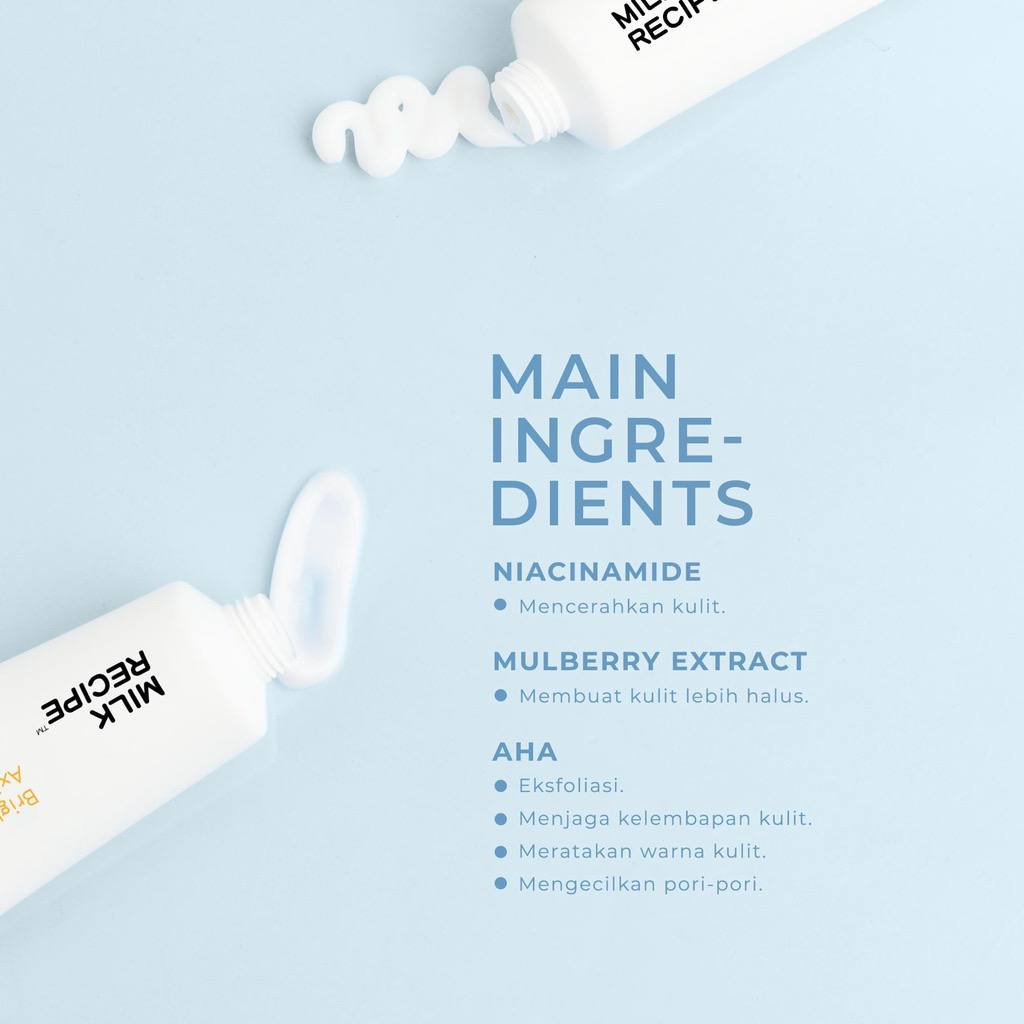 [MS] Milk Recipe Bright &amp; Smooth Axillary Cream Brightening Cream / foot cream BPOM