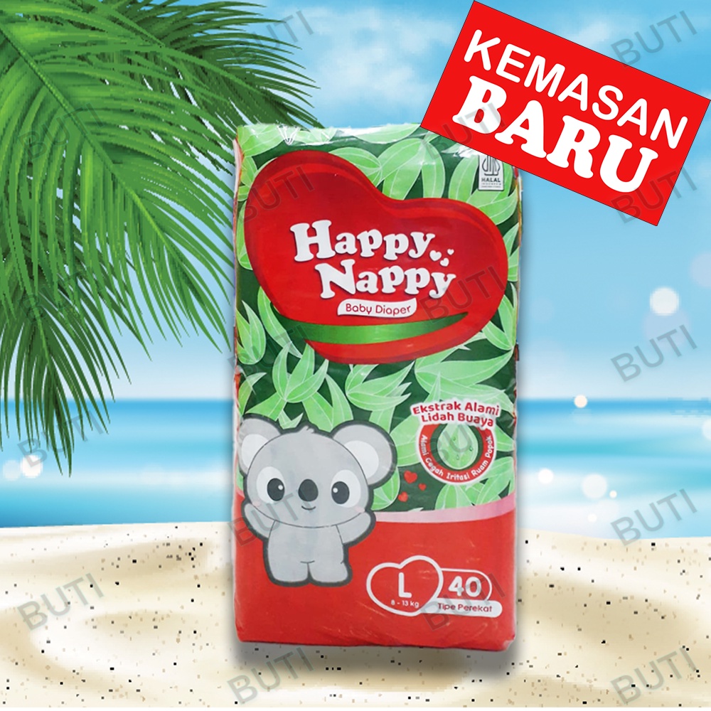 HAPPY NAPPY Baby Diapers Popok Perekat NB-S40 / M40 / L40