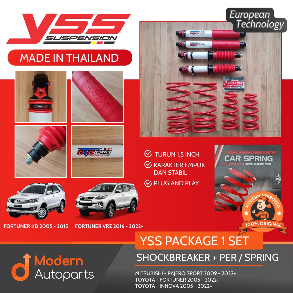 Jual Paket Yss Shockbreaker Lowering Kit Fortuner Kd Vrz Pnp Shopee Indonesia