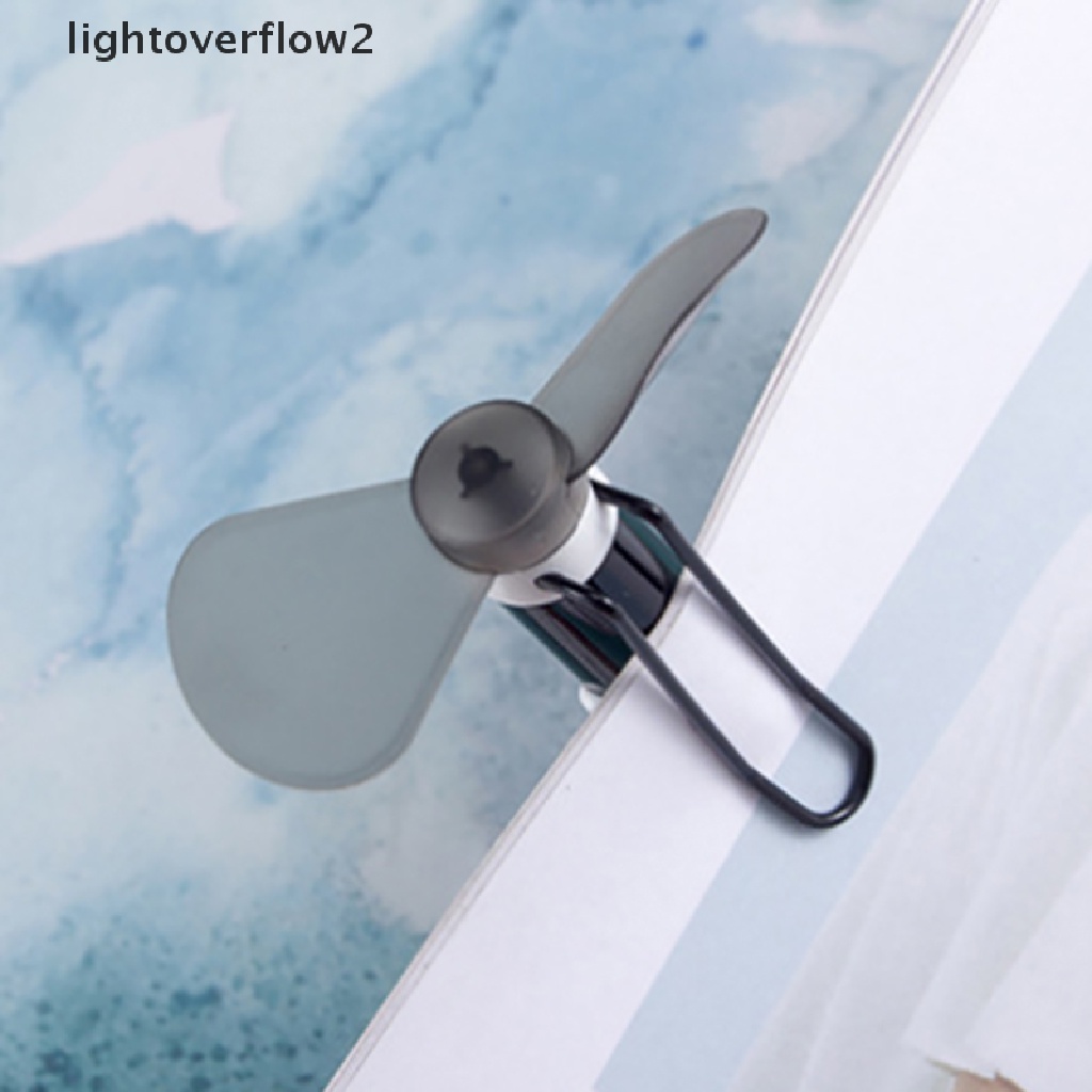 (lightoverflow2) Pulpen Dengan Kipas Angin mini Bahan Metal Untuk Pelajar