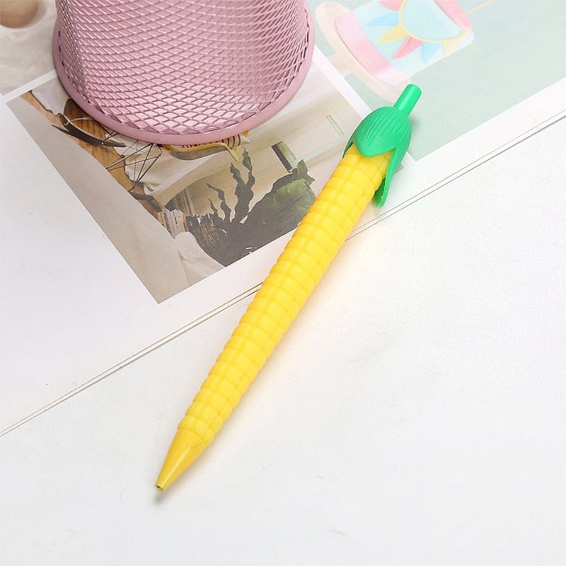 COD ❤️ Pen Puter Spinner Toys/ Spinning Pen/ Pulpen Putar Spinner/ Bolpoin Anti Slip Untuk Anak / Dewasa Anti Stress Rotating Pen Impor Harga Rendah-Bellamy's-6-Corn-0.5mm