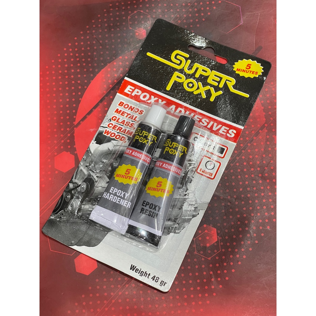 LEM EPOXY 48 GR LEM CAMPUR LEM BESI LEM SERBAGUNA LEM PLASTIC STEEL