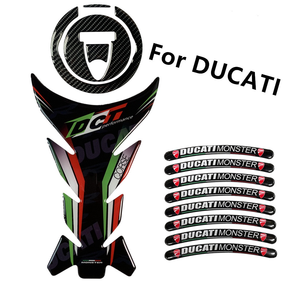 Ducati Stiker Pelindung Tangki Bensin Motor 3M Untuk Ducati 848 EVO 1199 Monster 696 796 795 1100 899 V4