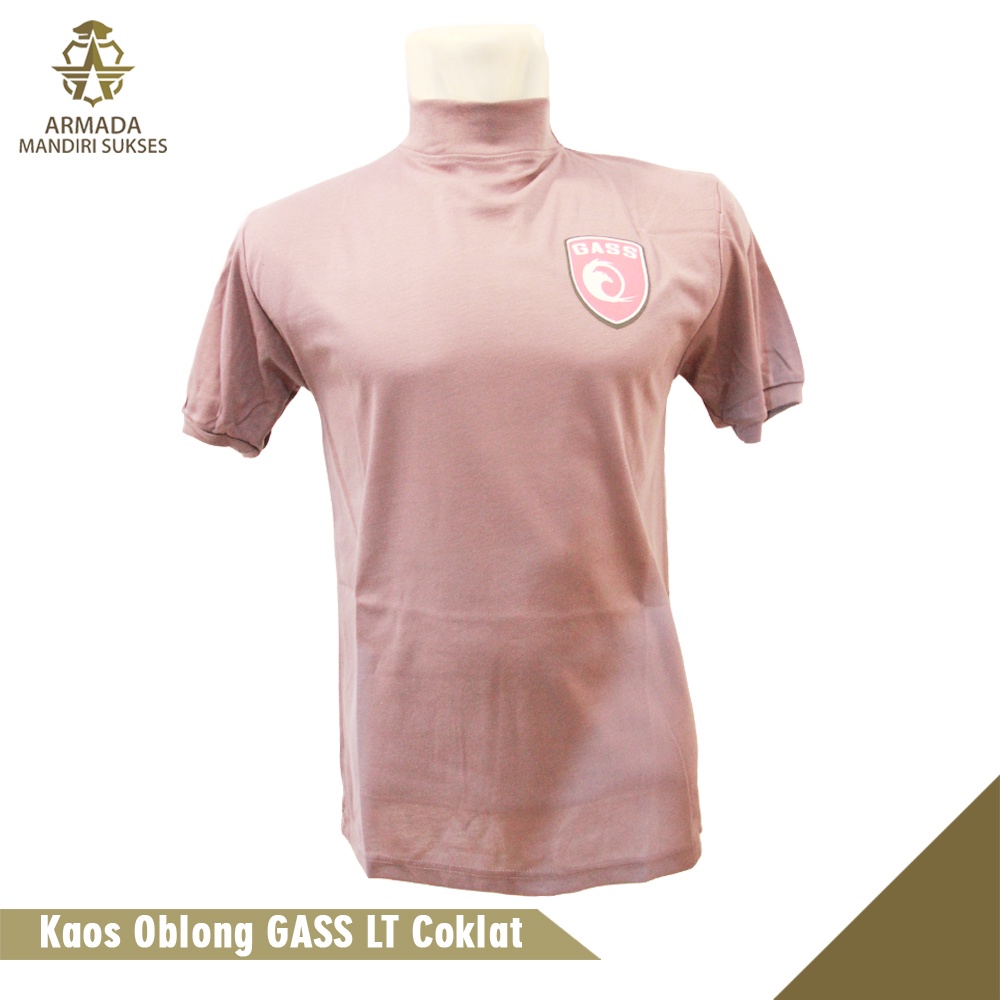 Kaos Security Logo Gass Coklat - Kaos Security Gass Logo