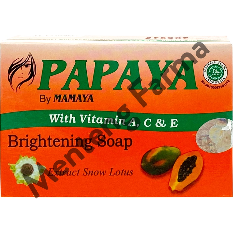 Sabun Papaya By Mamaya Anti Acne Soap 70 gr Original BPOM