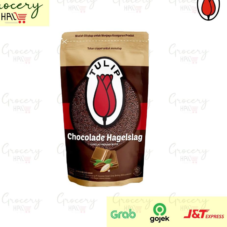 

Hanya untuk anda--TULIP HAGELSLAG MEISES ZIPLOCK 500 GRAM ( Meses Chocolate - Coklat meses )