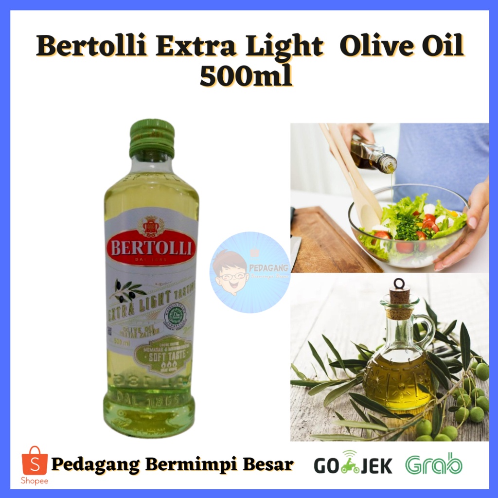 Bertolli Extra Light  Olive Oil 500ml / Minyak Zaitun / Olive Oil Bertolli 500ml