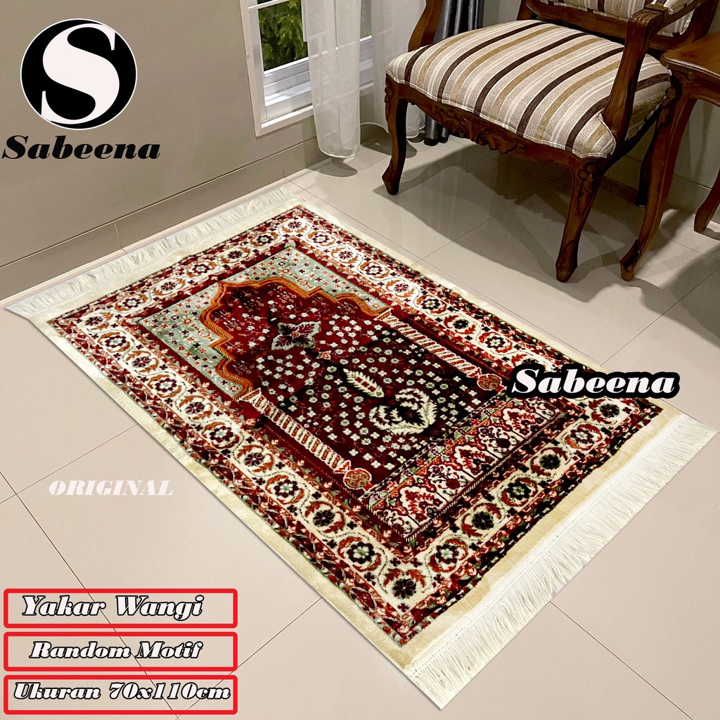 Sajadah Turkey Yakar Wangi Motif Karpet Bulu Tebal By Sabeena.Store