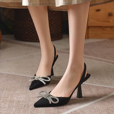 1444 Heels Pesta Wanita Sandal Hak Tinggi Import Sendal Kekinian