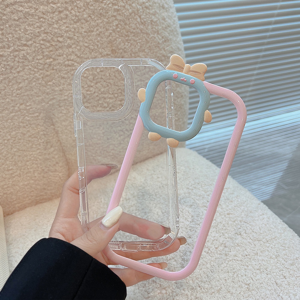 2 IN 1 Case Pelindung Transparan Motif Kartun Monster Kamera 3D Untuk Iphone 11 12 PRO MAX