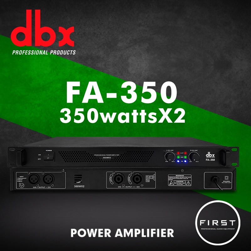[COD] DBX FA-350 Power Amplifier 2 channel RMS 350W + 350W high power murni post-stage digital power