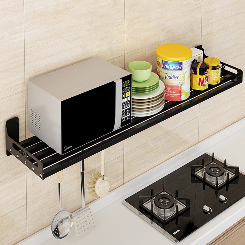 Rak Microwave Rak Dapur Dinding Rak Bumbu Gantung yang Oven Rak Kitchen Rack Tempat