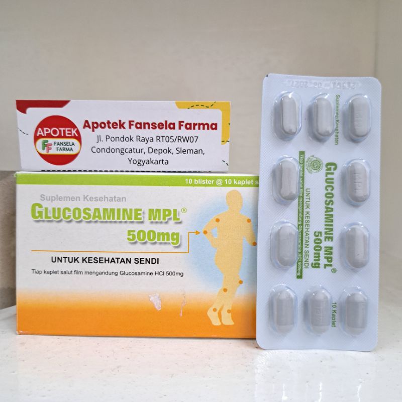 Glucosamine MPL 500mg suplemen sendi dan tulang glukosamin glukosamine