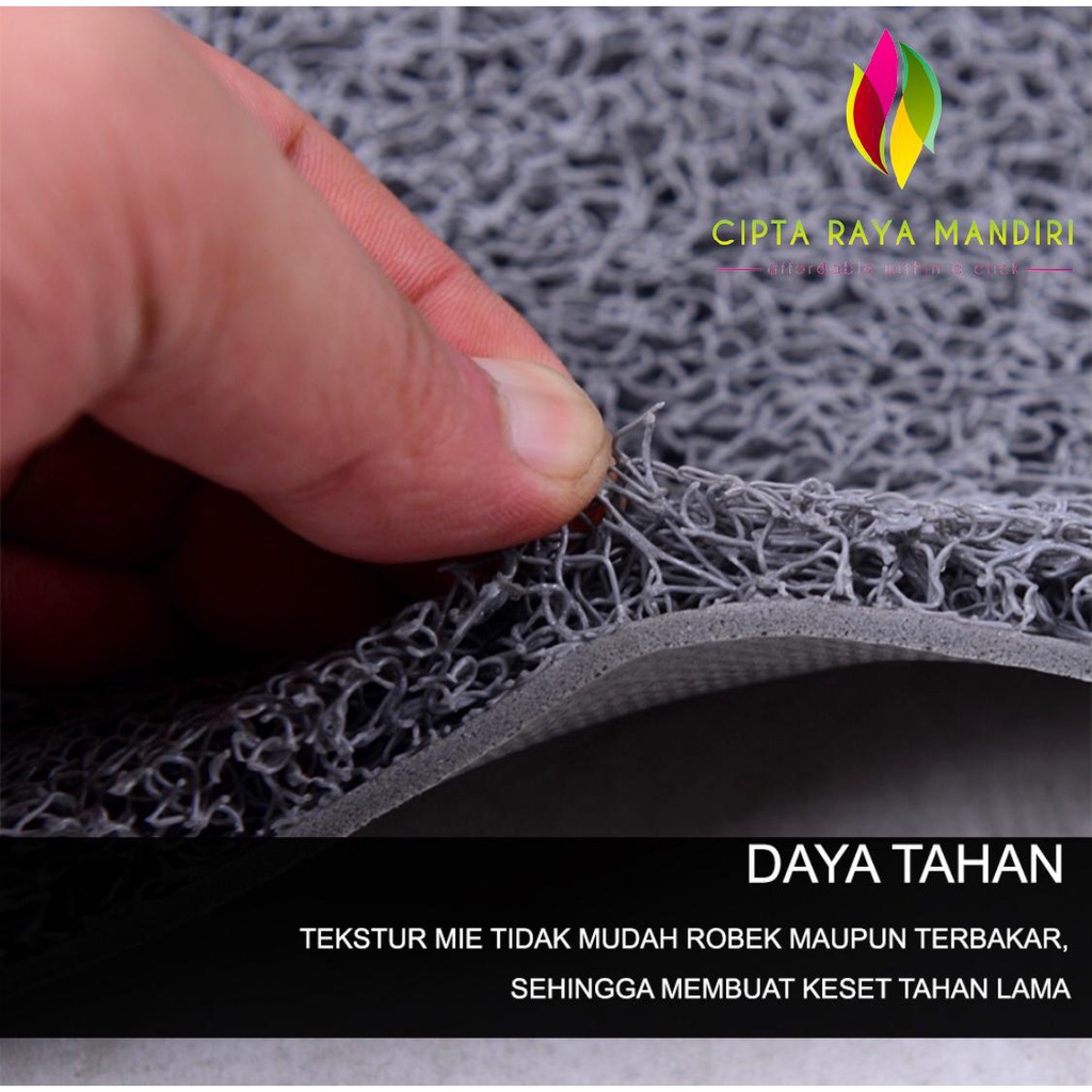 Keset Karpet Karet PVC Mie TEBAL/ Keset RUMAH Bihun Tebal 15mm 1 ROL 18 METER