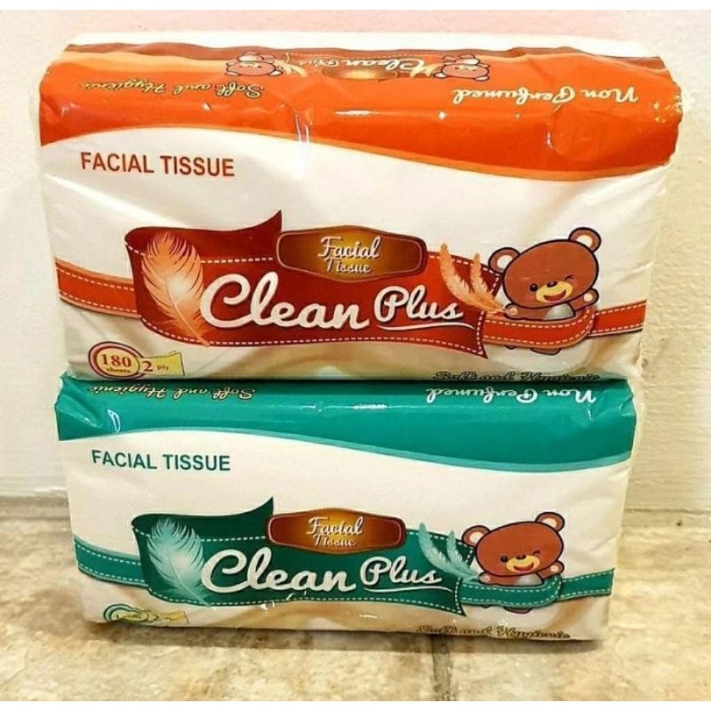 Facial Tissue Softpack Clean Plus 180 sheets Premium Quality