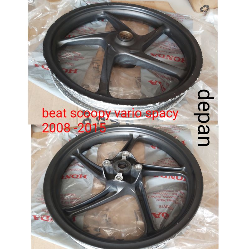 rear velg depan beat vario scoopy spacy original 2008-2015